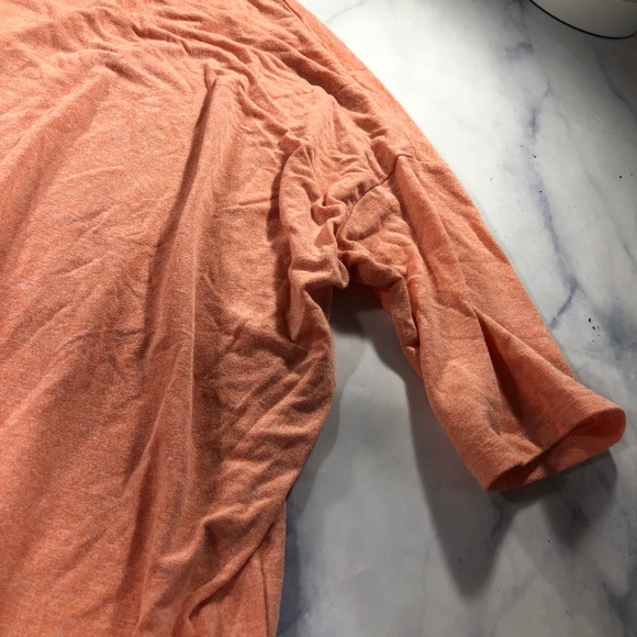 Lularoe Solid Peach Irma Short Sleeve Tunic - Picture 7 of 8